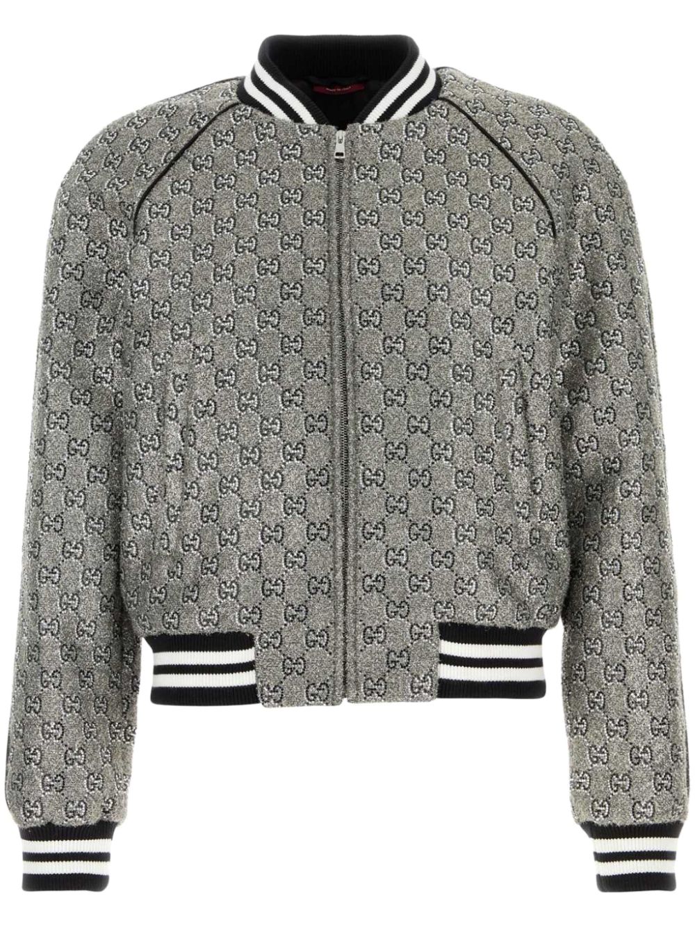 Gucci monogram bomber jacket Grijs