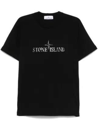 Stone Island ロゴ Tシャツ | ブラック | FARFETCH JP