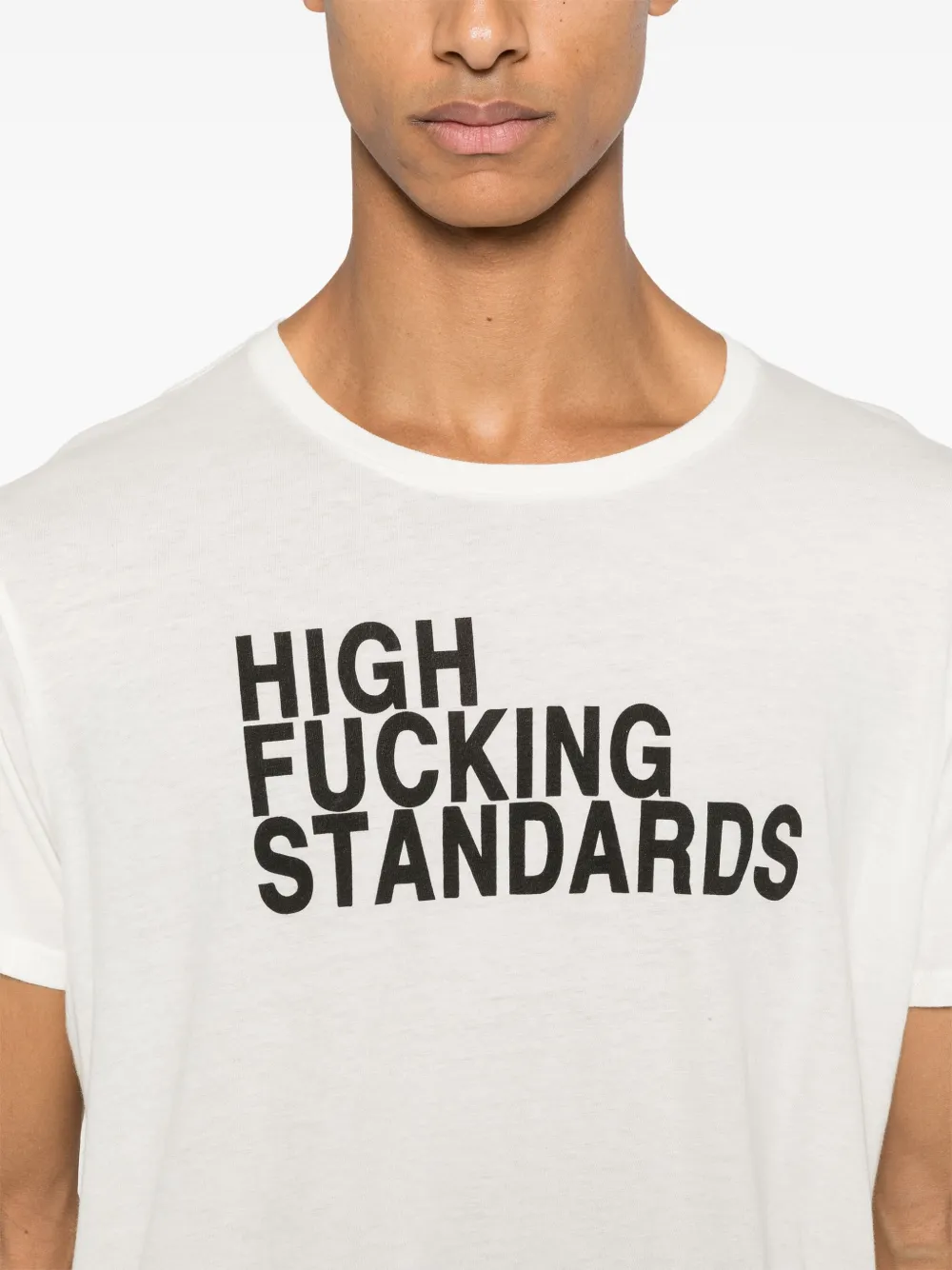 R13 Text-print T-shirt In White