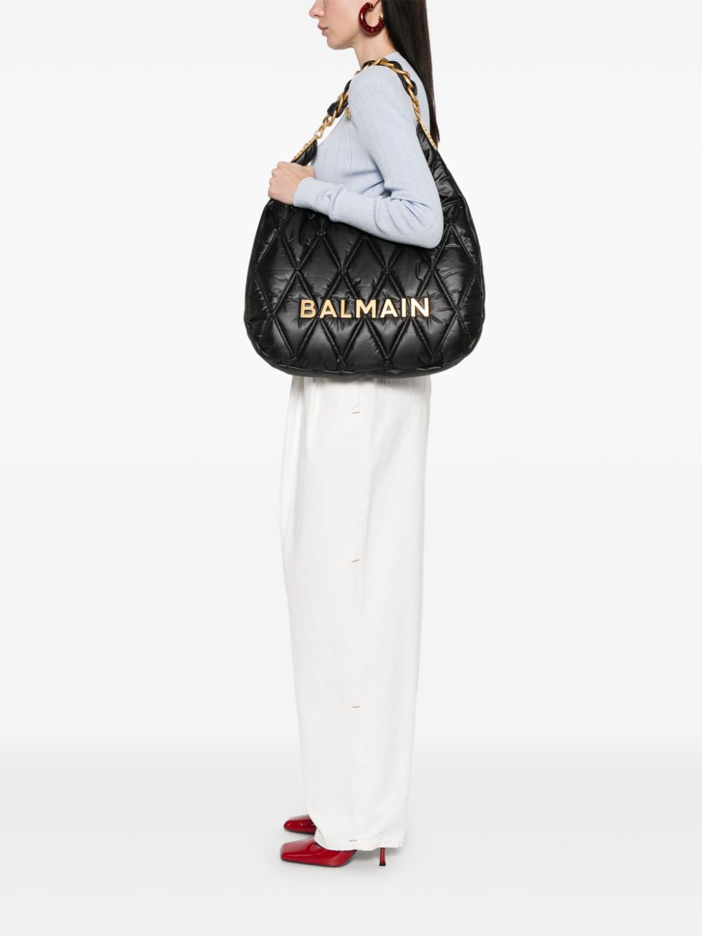 Balmain large 1945 tote bag - Zwart