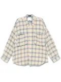 R13 plaid shirt - Neutrals