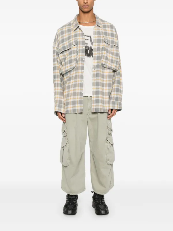 R13 クロップド カーゴパンツ | グリーン | FARFETCH JP