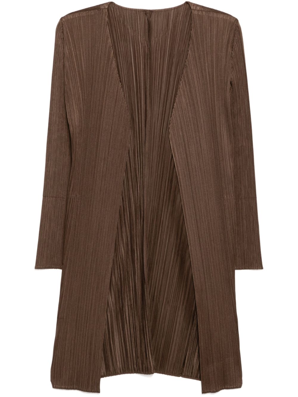 pleated long jacket