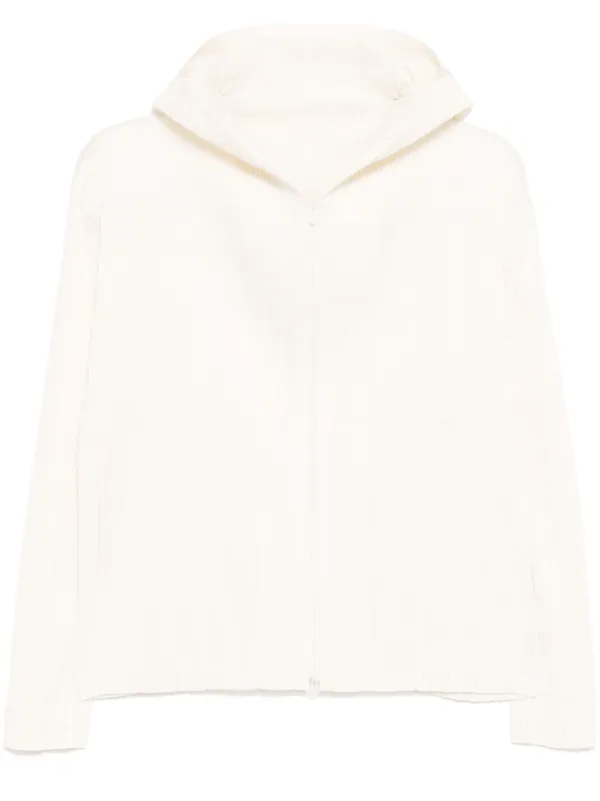 pleats please JA283 白　ジャケット　超美品！ Pleats Please Issey Miyake Pleated Jacket | White | FARFETCH
