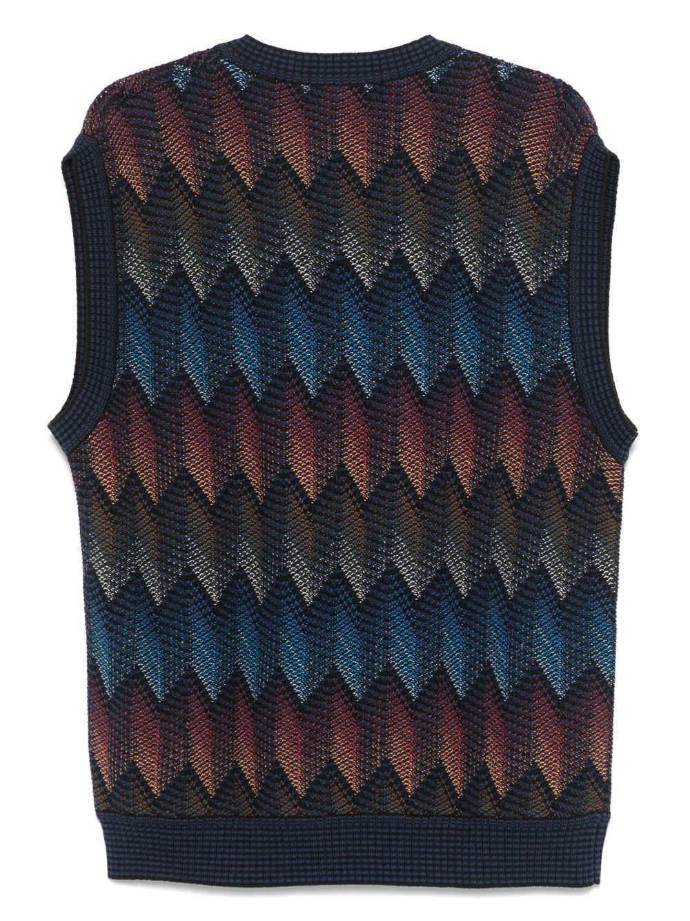 Missoni Vest met chevron streep - Blauw