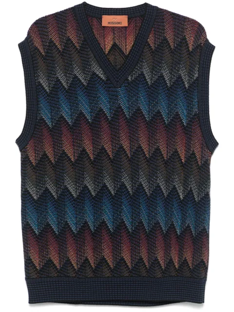 Missoni chaleco con motivo chevron