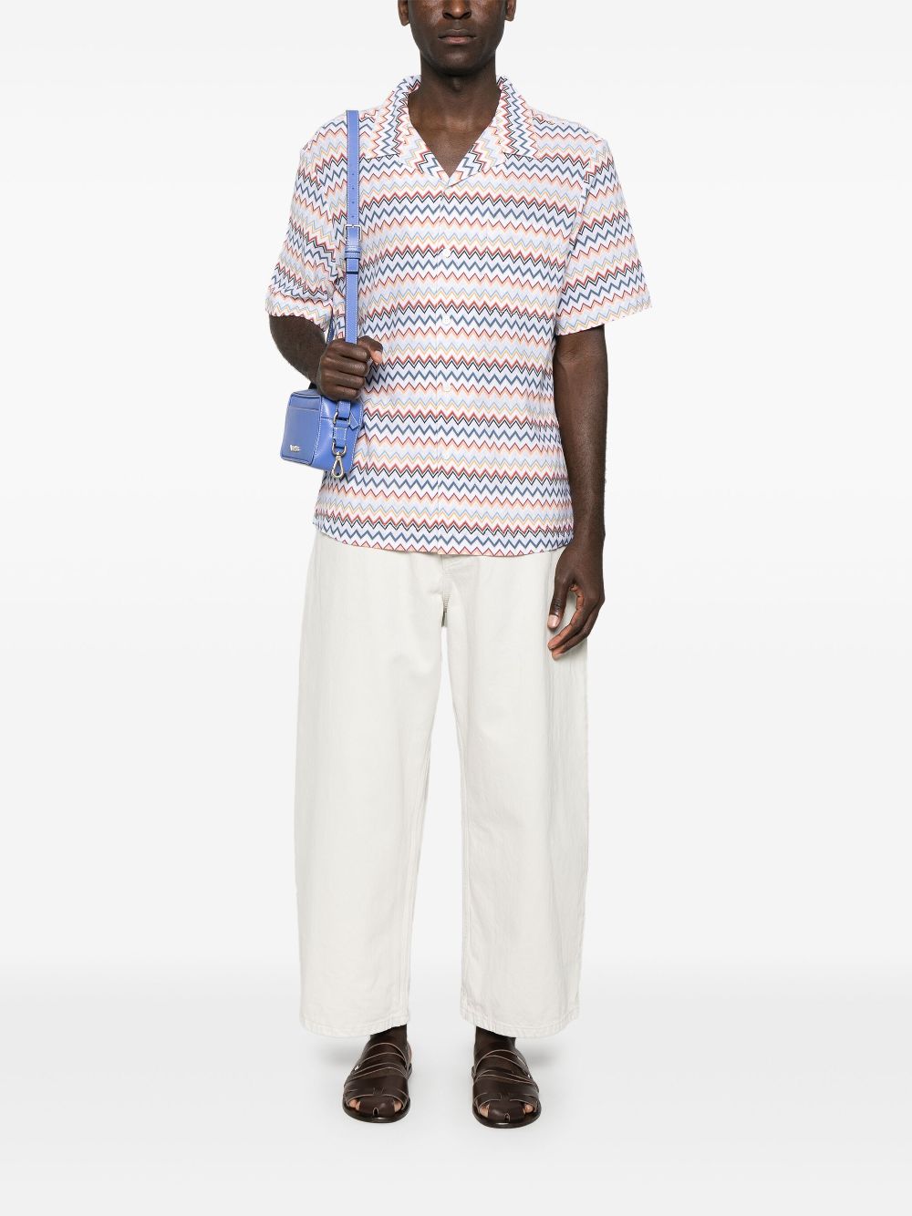 Missoni zigzag-woven shirt - White