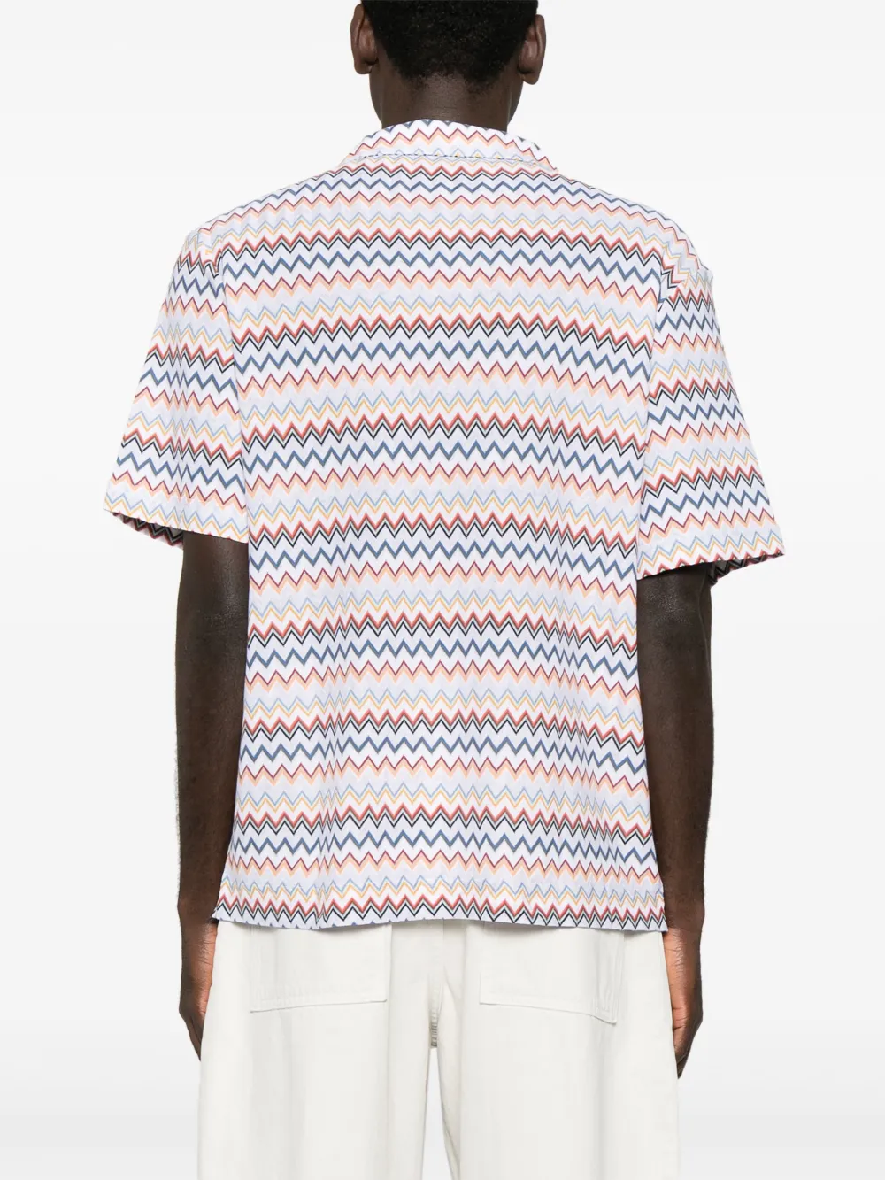 Missoni Overhemd met zigzag-patroon Wit