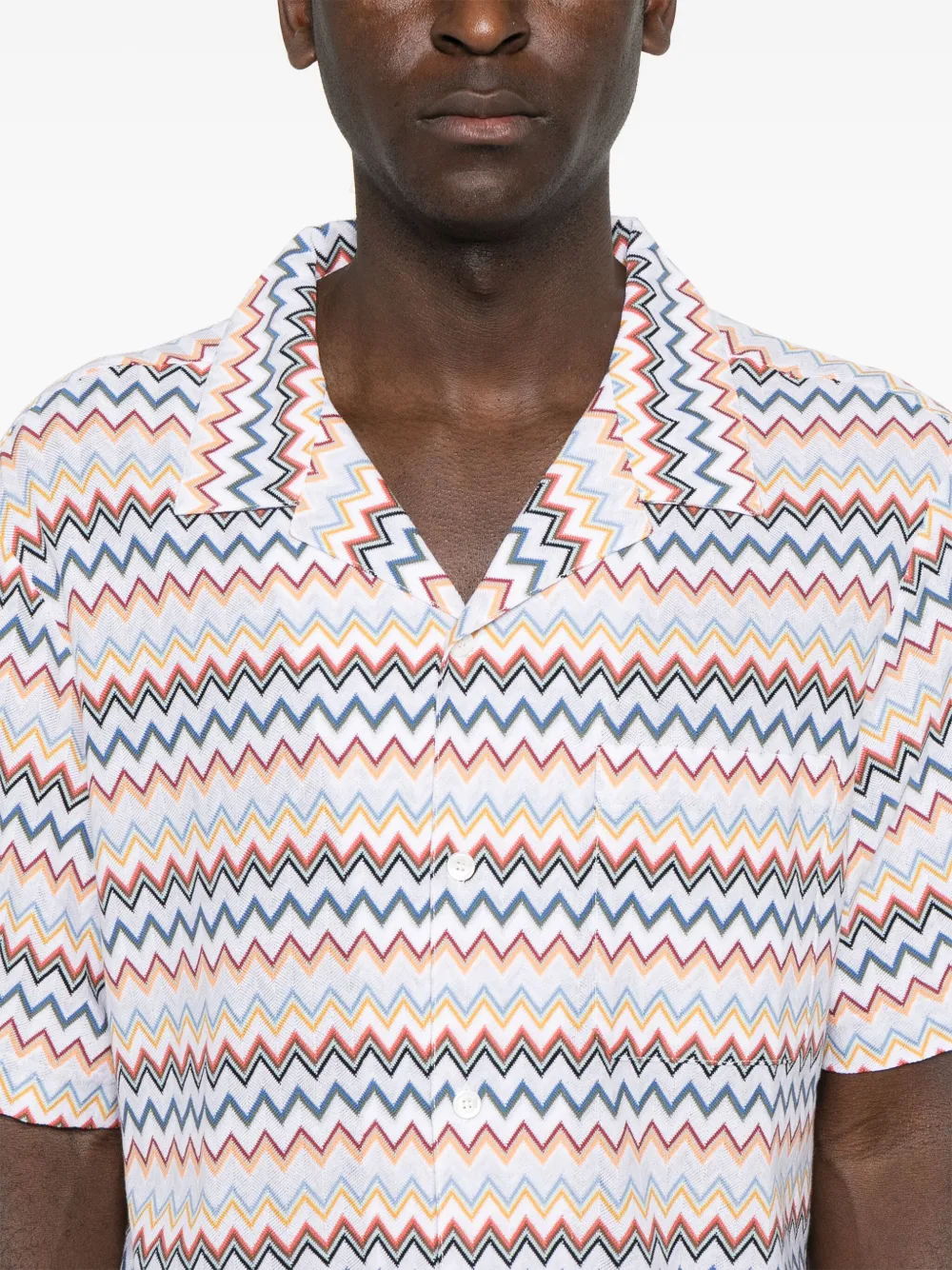 Missoni Overhemd met zigzag-patroon Wit