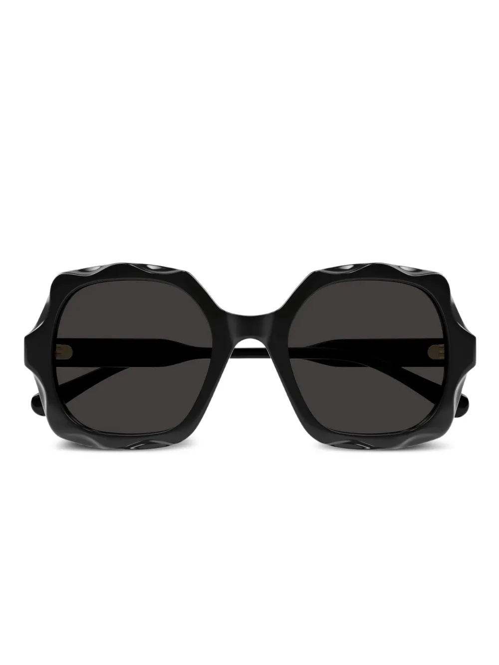 Chloé Eyewear Sonnenbrille mit geometrischem Gestell - Schwarz