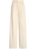 LIU JO pressed-crease trousers - White