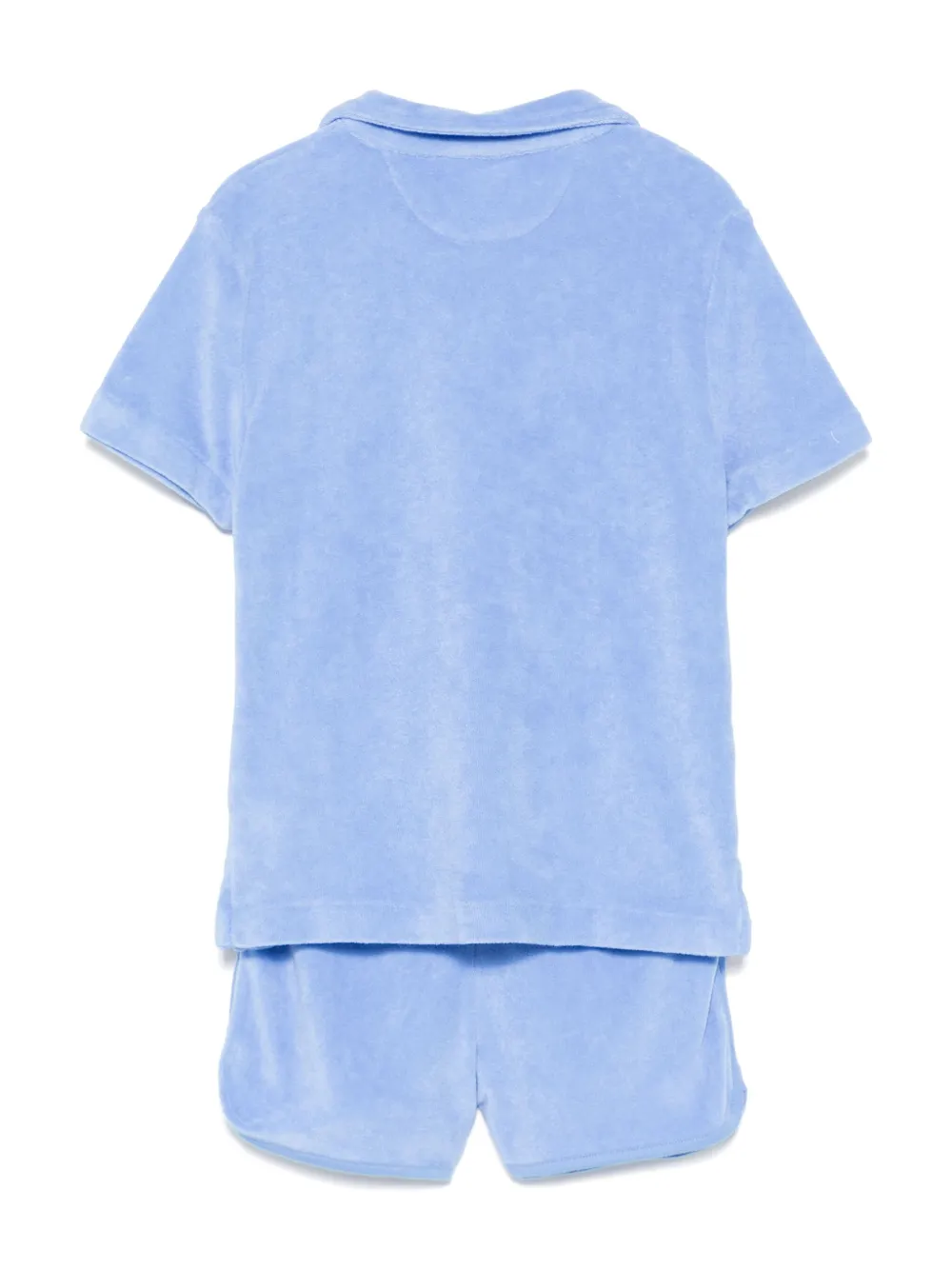 POLO RALPH LAUREN KIDS Badstof T-shirt en shorts set - Blauw