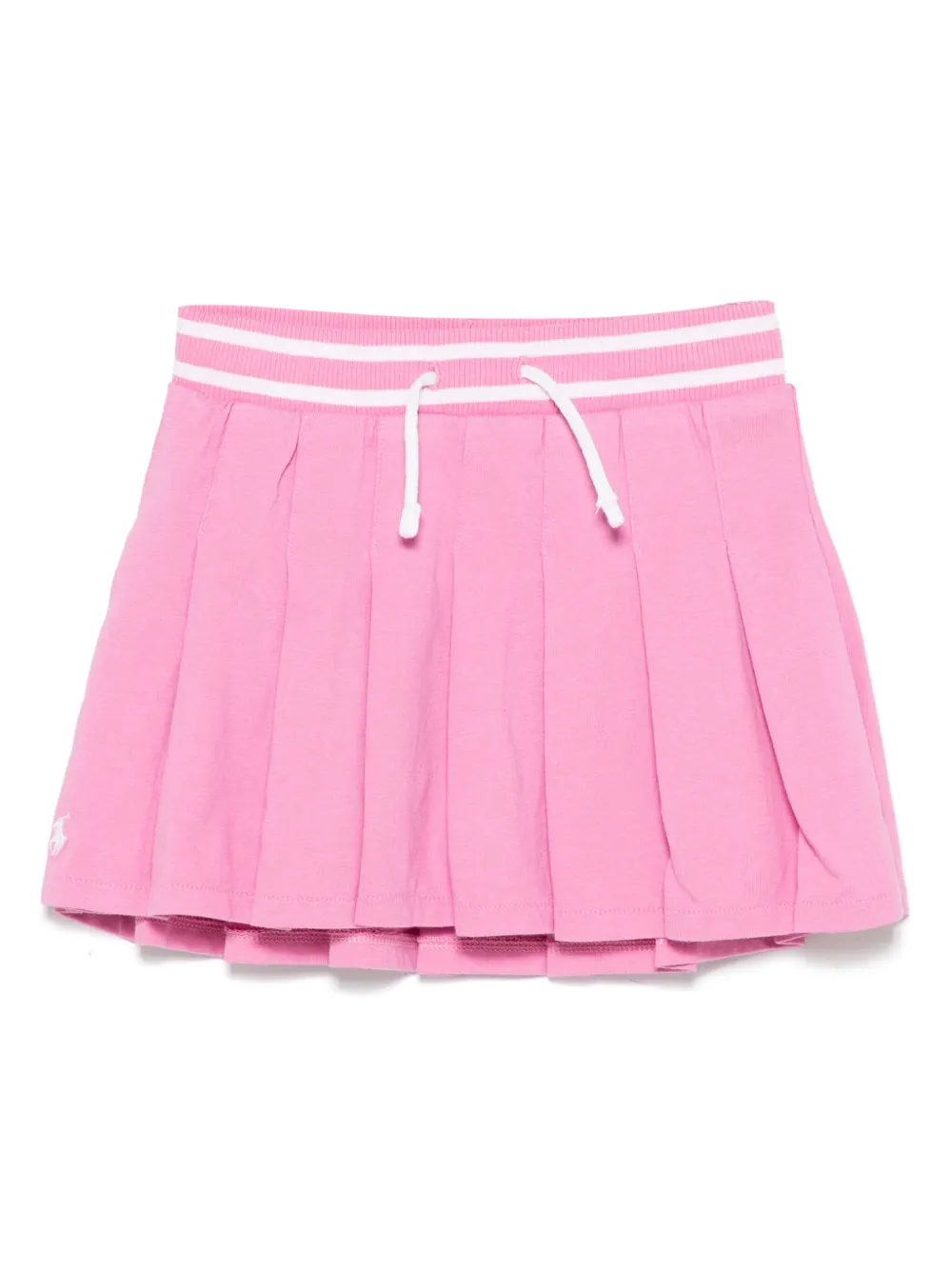POLO RALPH LAUREN KIDS Katoenen skorts met trekkoord Roze