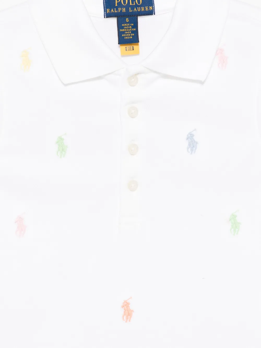 POLO RALPH LAUREN KIDS Poloshirt met borduurwerk Wit