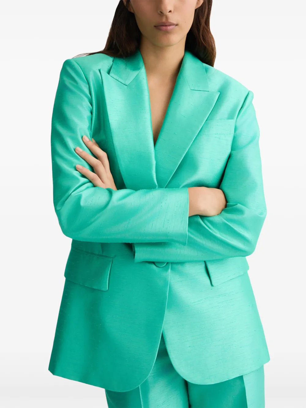 LIU JO Shantung blazer Groen