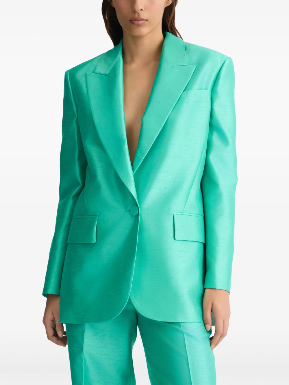 LIU JO Shantung blazer Groen