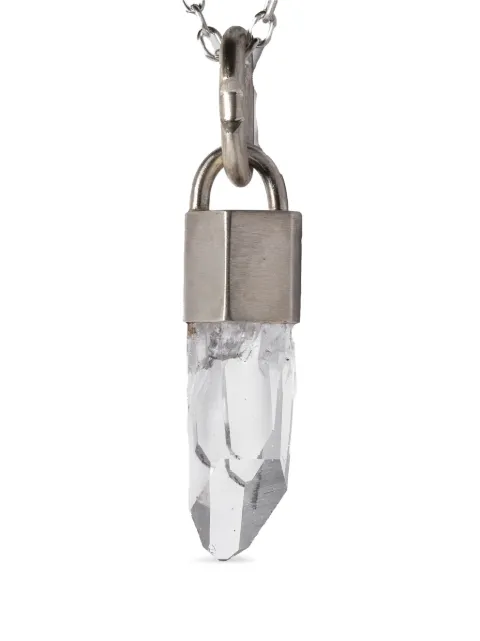 Parts of Four collar Talisman en plata de ley con cuarzo