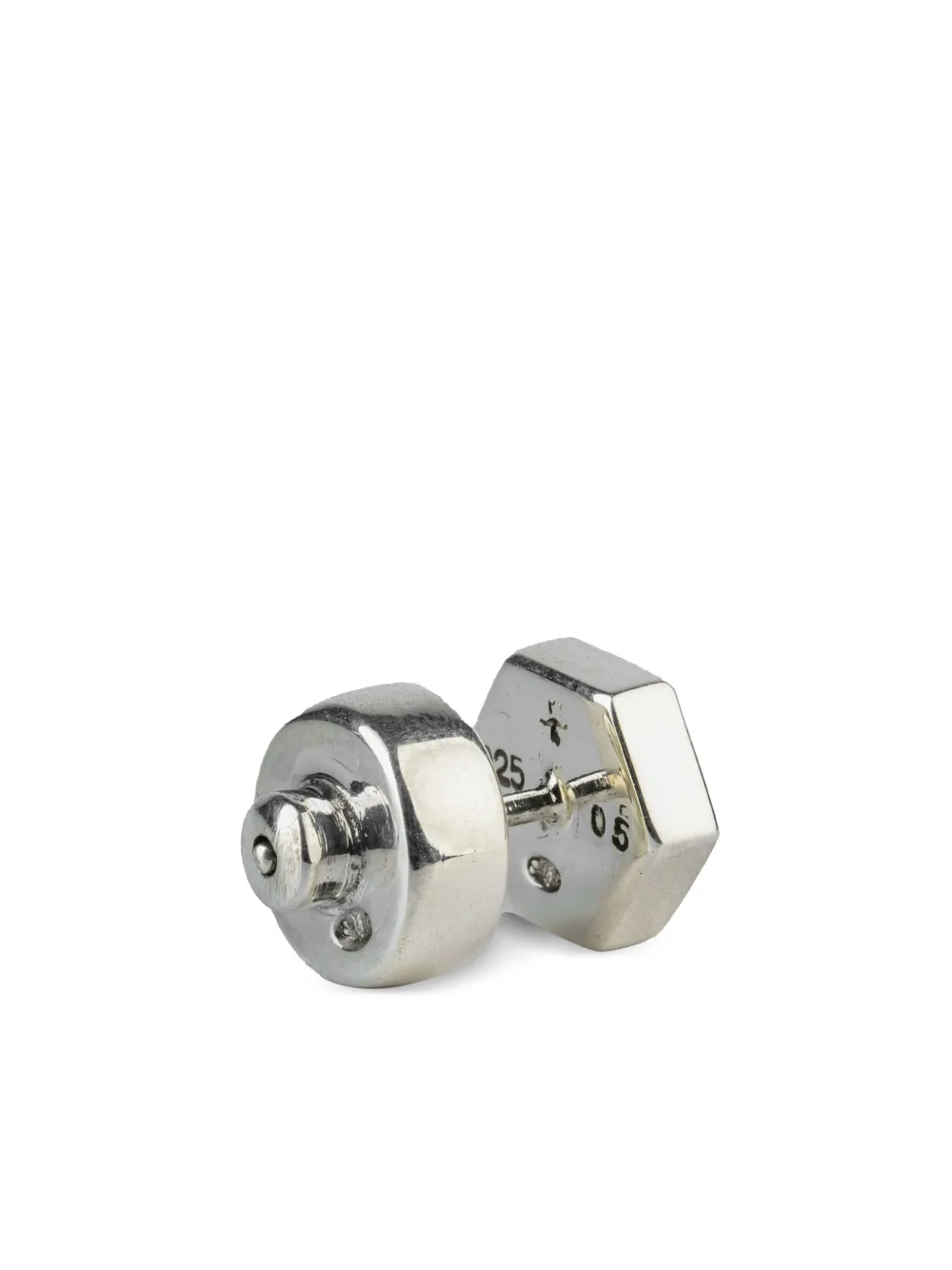 PARTS OF FOUR STERLING SILVER BLACK DIAMOND EARRING 