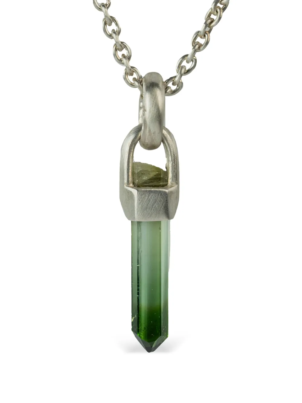 sterling silver Talisman elbaite necklace