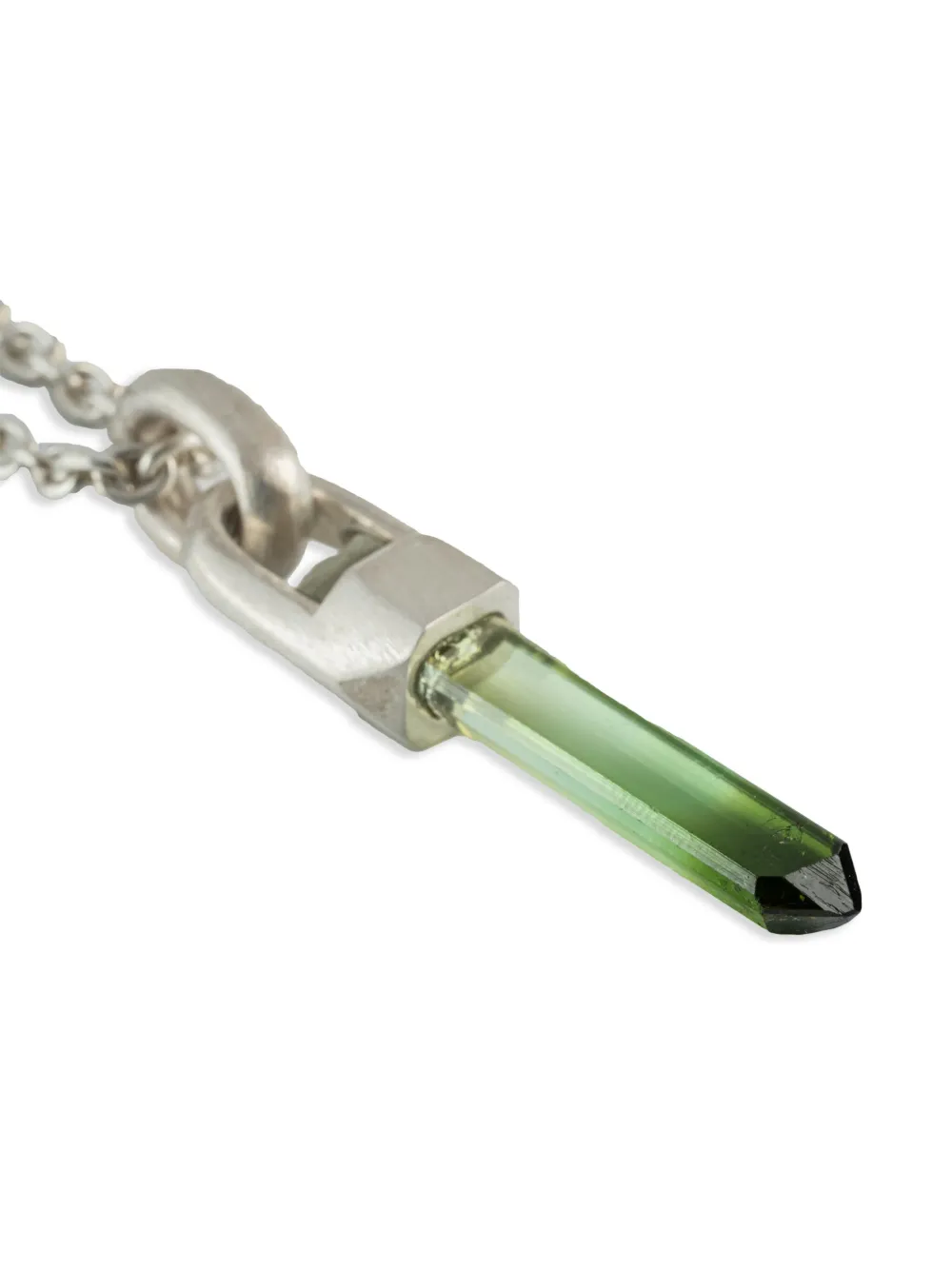 Parts of Four sterling silver Talisman elbaite necklace - Zilver