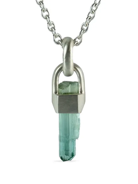 Parts of Four sterling silver Talisman indicolite necklace