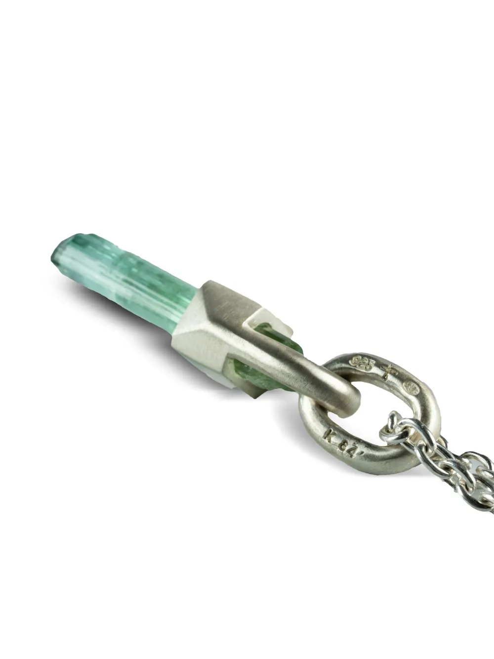 Parts Of Four Sterling Silver Talisman Indicolite Necklace In Silver