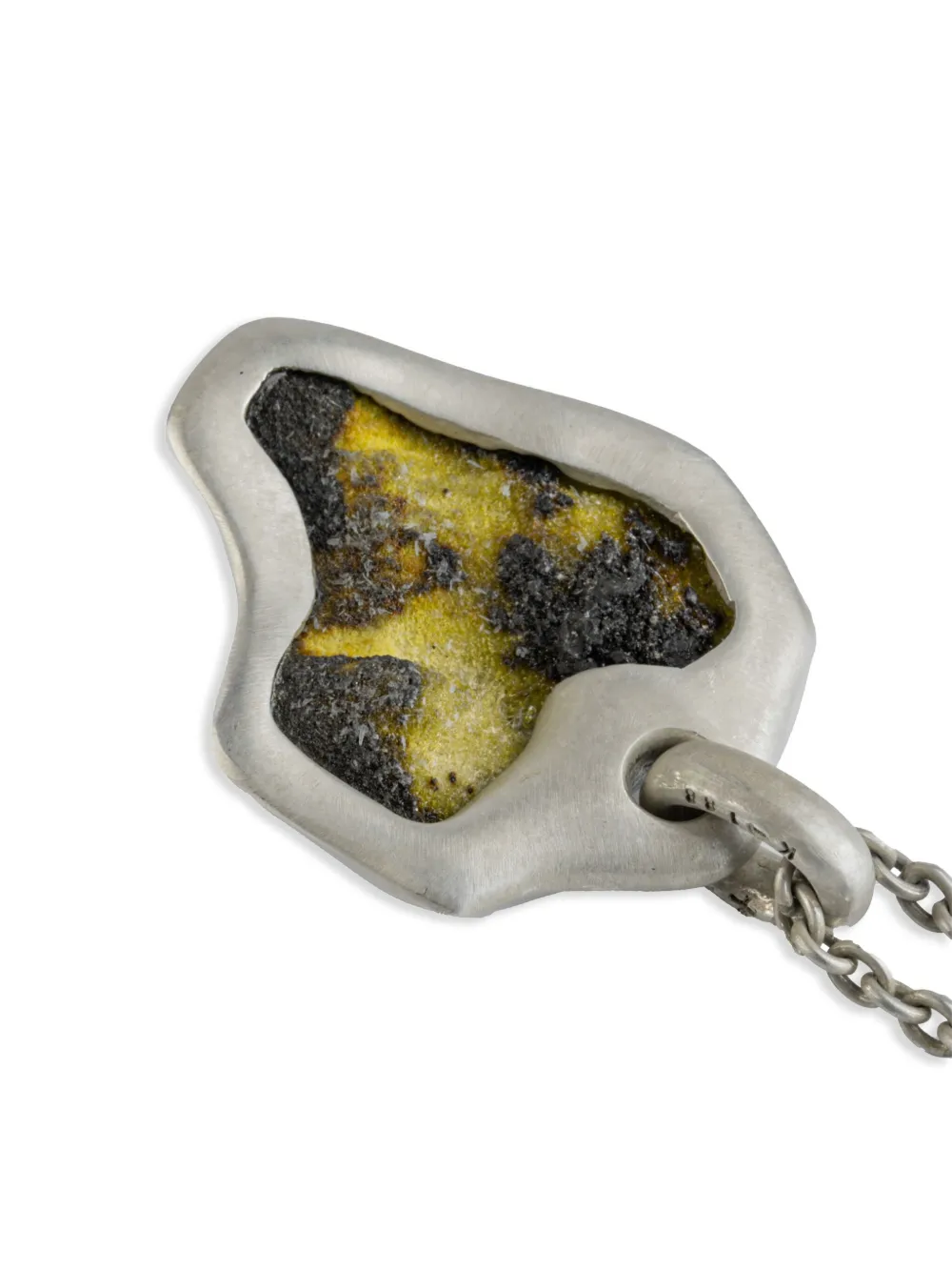 PARTS OF FOUR STERLING SILVER HALOS ZINCITE NECKLACE