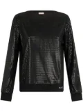 LIU JO sequin-embellished sweatshirt - Black