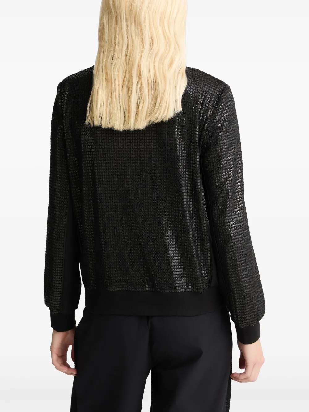 LIU •JO SEQUIN-EMBELLISHED SWEATSHIRT