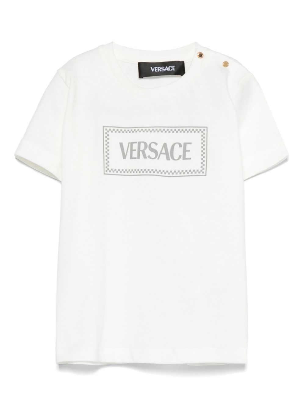 Versace Kids logo-print T-shirt - White