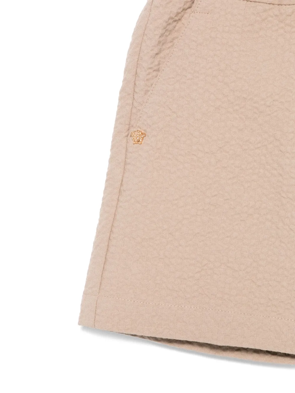Versace Kids Gekreukte shorts Bruin