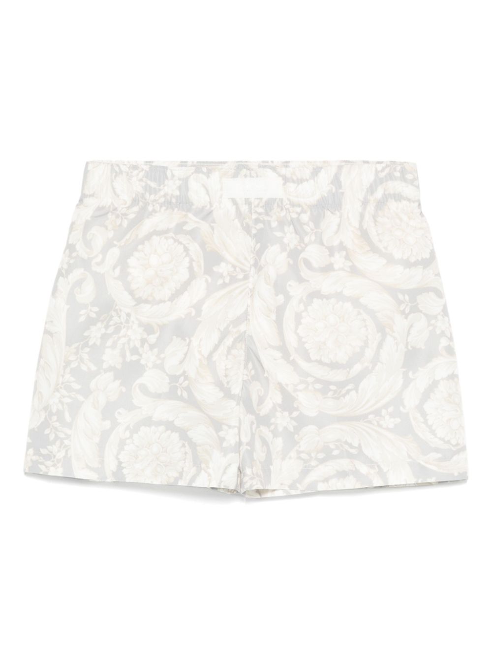 Versace Kids Barocco-print swim shorts Beige