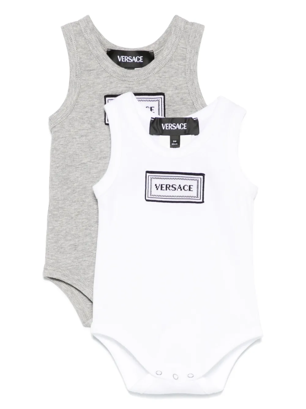 Versace Kids Body met logopatch Grijs