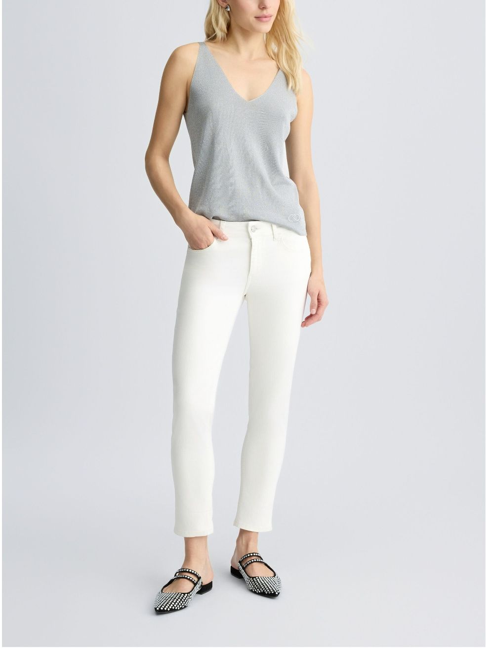 LIU JO Cropped broek - Wit