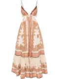 ZIMMERMANN Maxine Plunge maxi dress - Neutrals