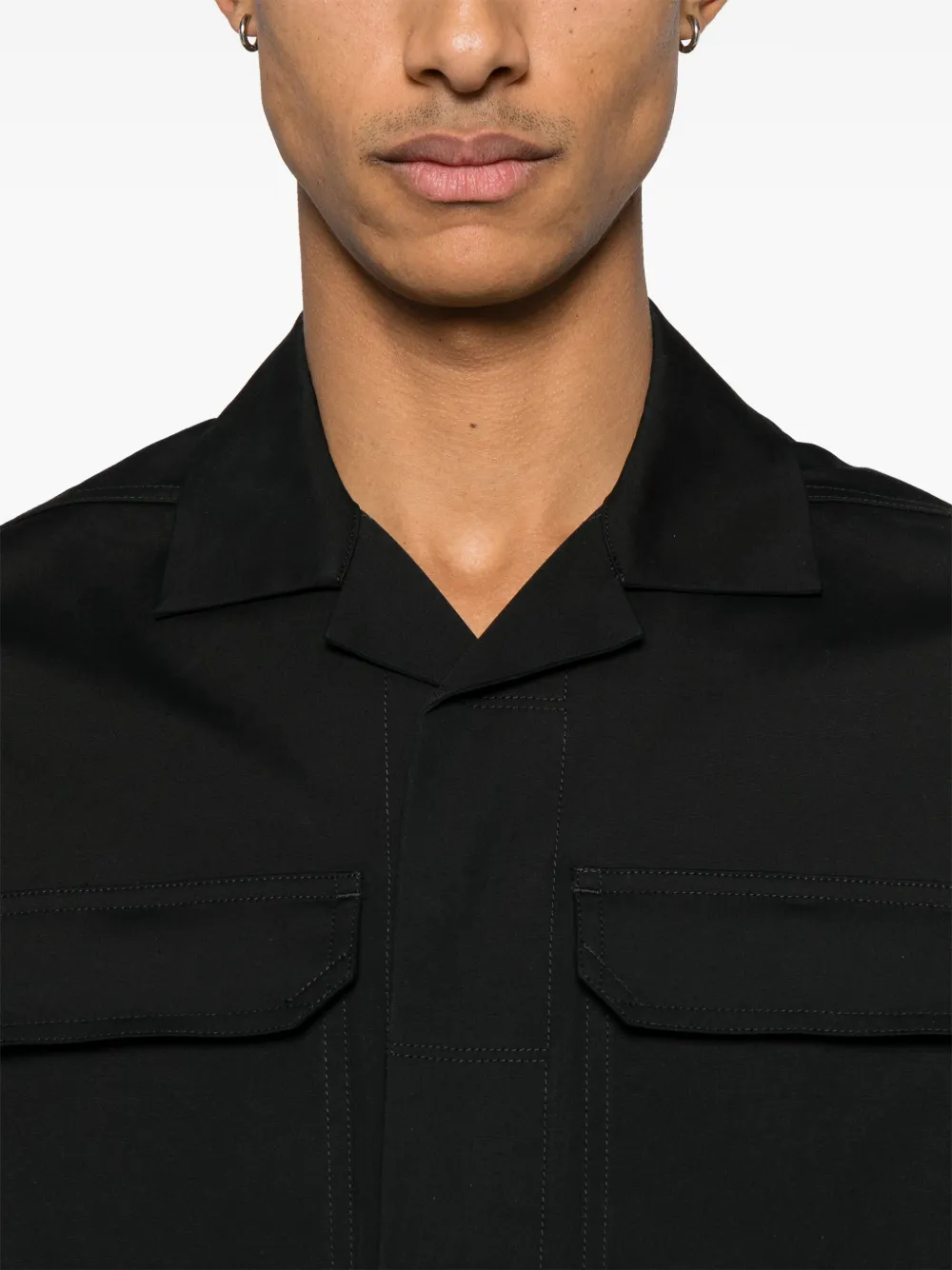 Rick Owens Tommy overhemd Zwart