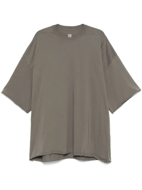 Tシャツ・カットソー Rick Owens Oversized  T Powder Grey Cotton T-Shirt Gray Tommy T-Shirt by Rick Owens on Sale