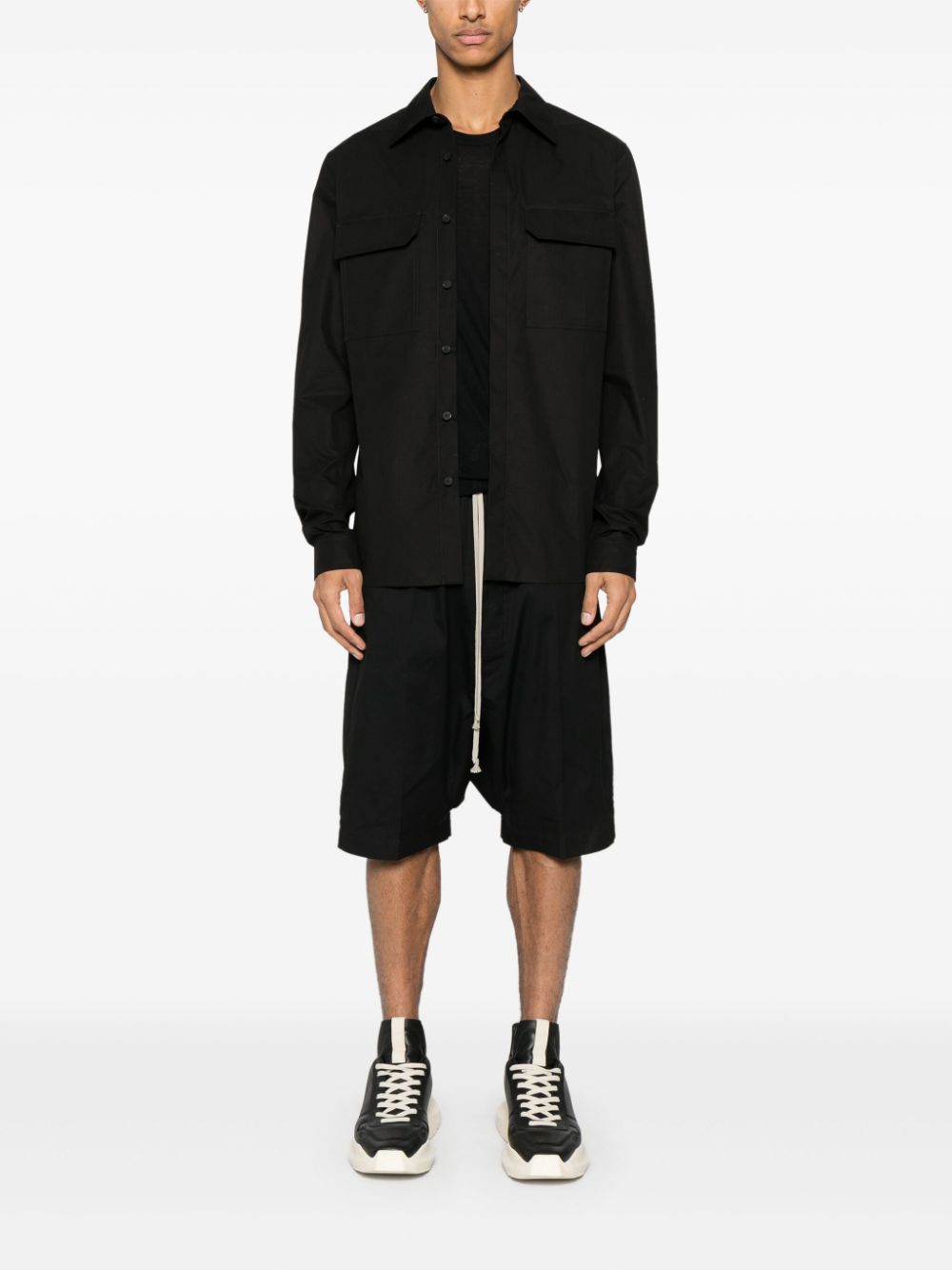 Rick Owens Work overhemd - Zwart