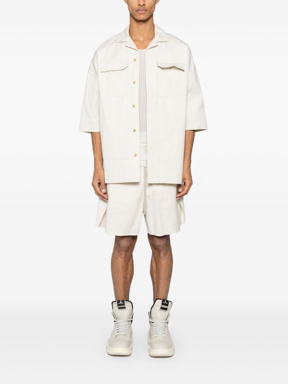 Rick Owens Tommy overhemd - Beige