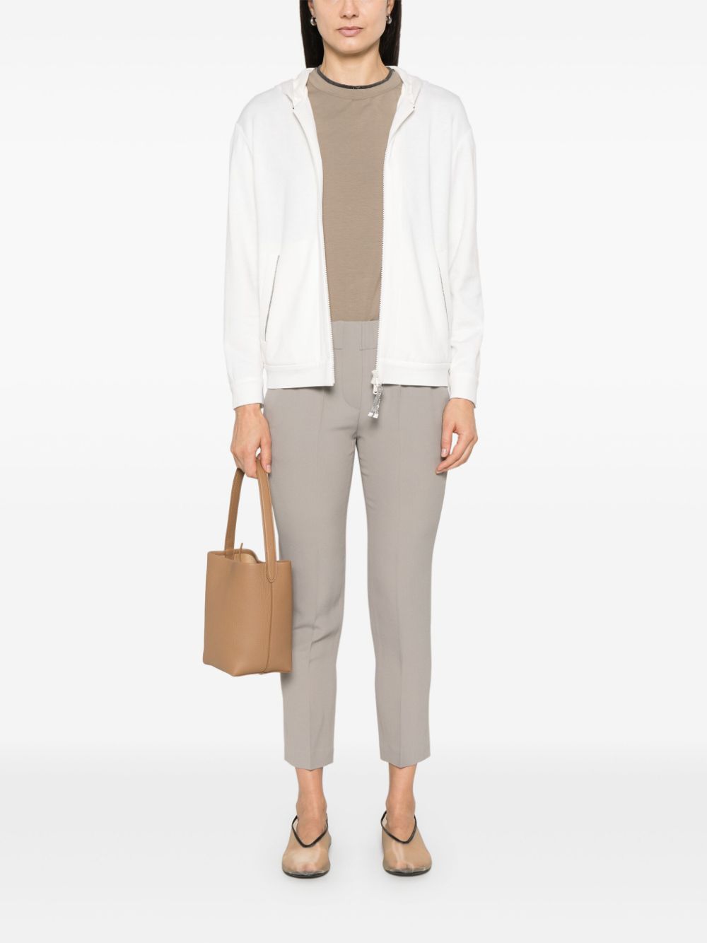 Brunello Cucinelli crepe trousers - Grijs