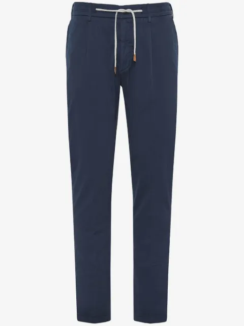 Eleventy drawstring straight-leg trousers