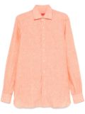 Isaia linen shirt - Orange