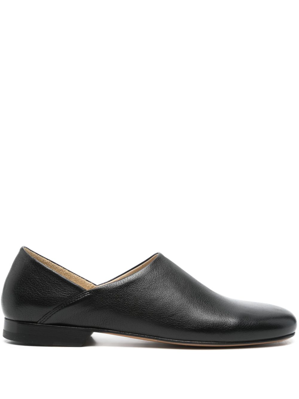 LEMAIRE leather slippers – Black