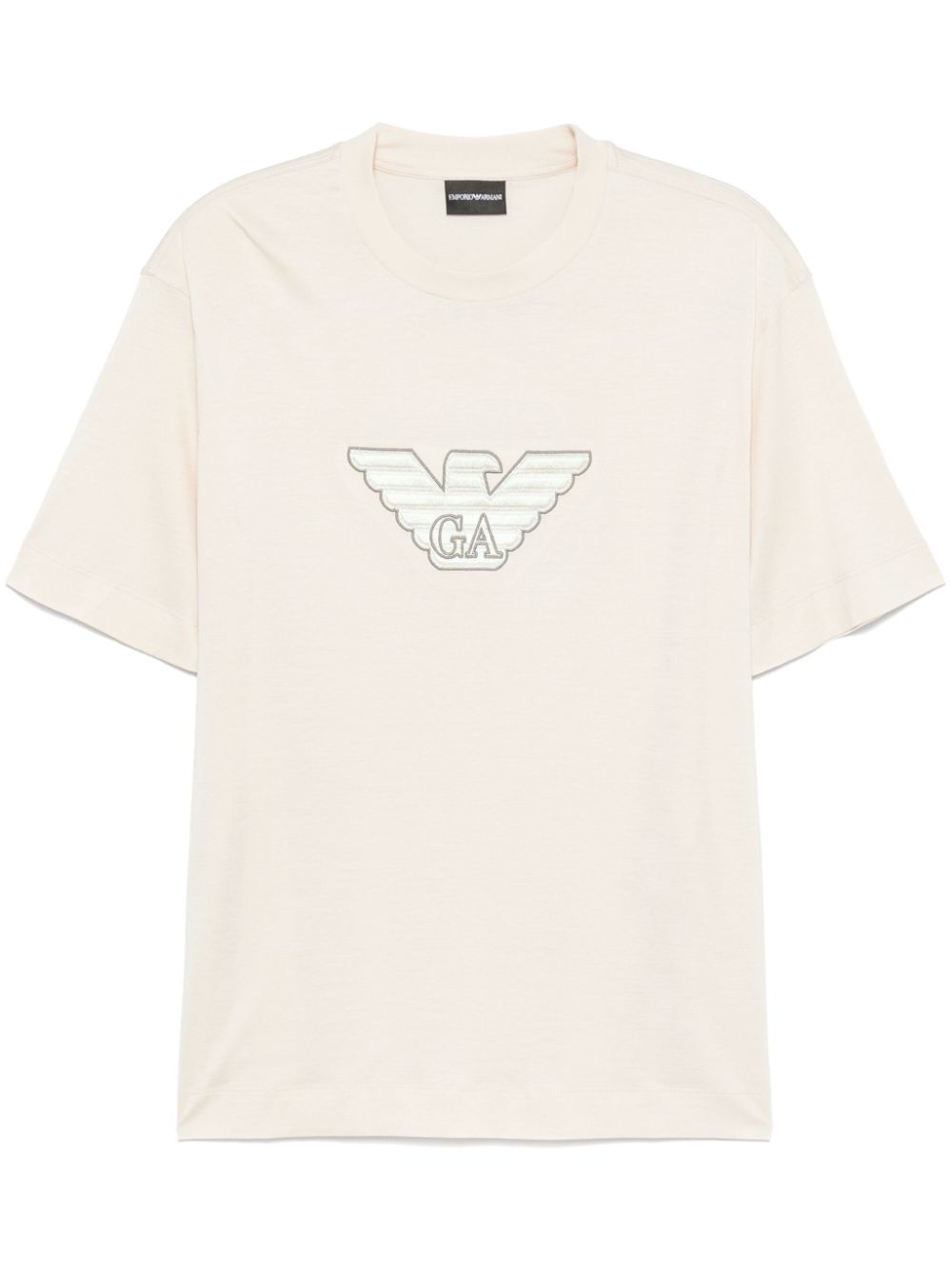 logo-embroidered T-shirt