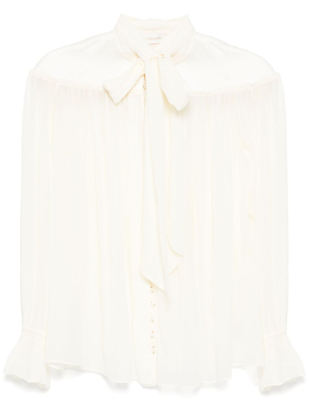 ZIMMERMANN shimmering buttons blouse - Neutrals