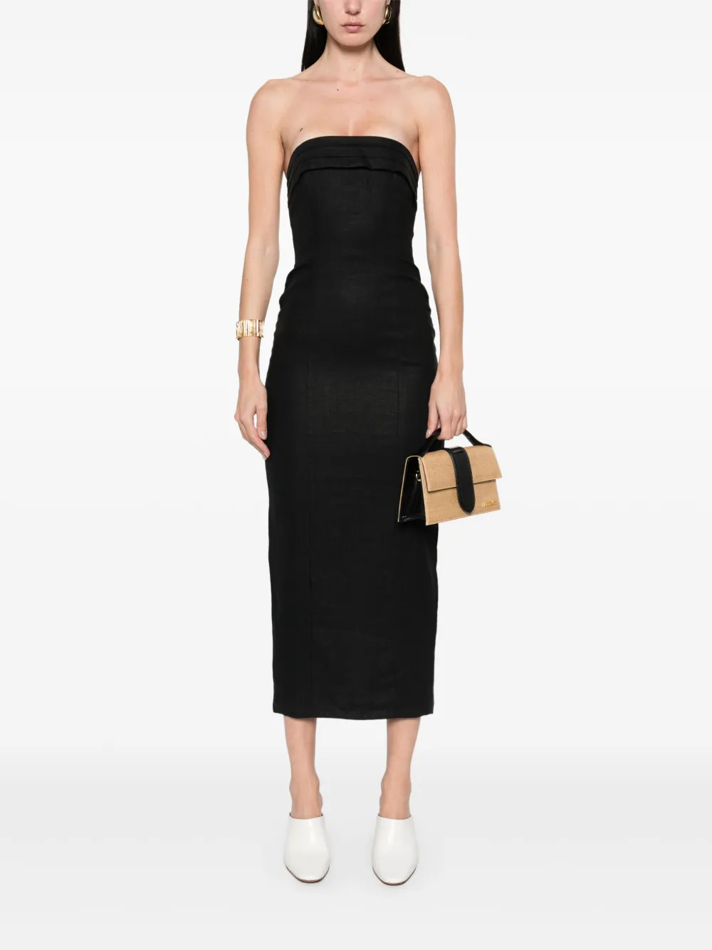 Faithfull the Brand Fleuri midi dress - Black