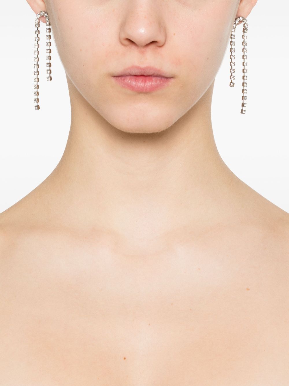 Forte Forte crystal-embellished earrings - Silver