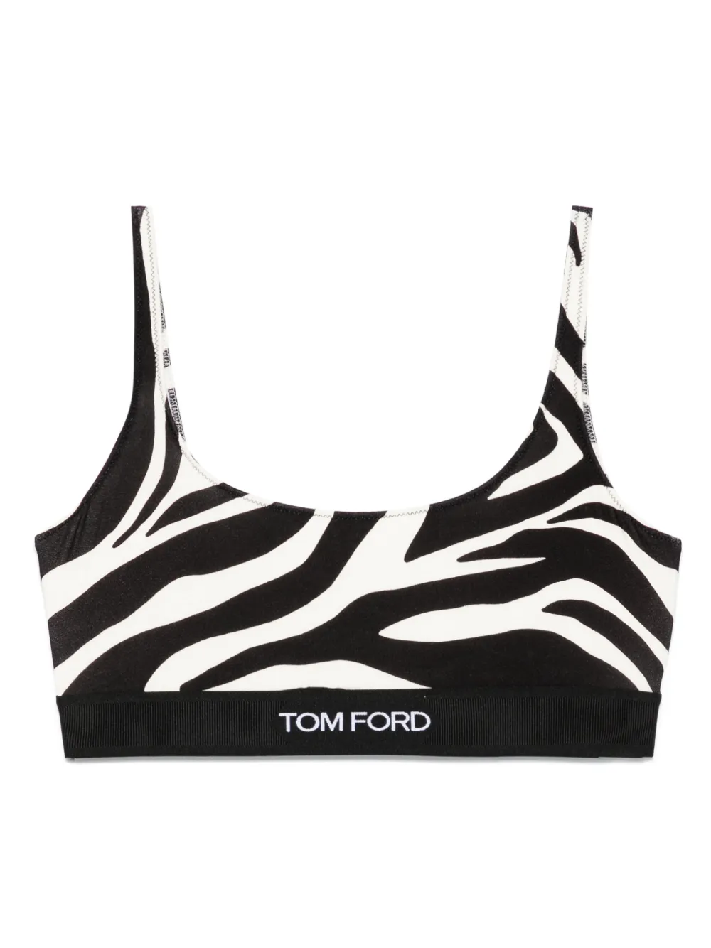 TOM FORD zebra-print bra Zwart