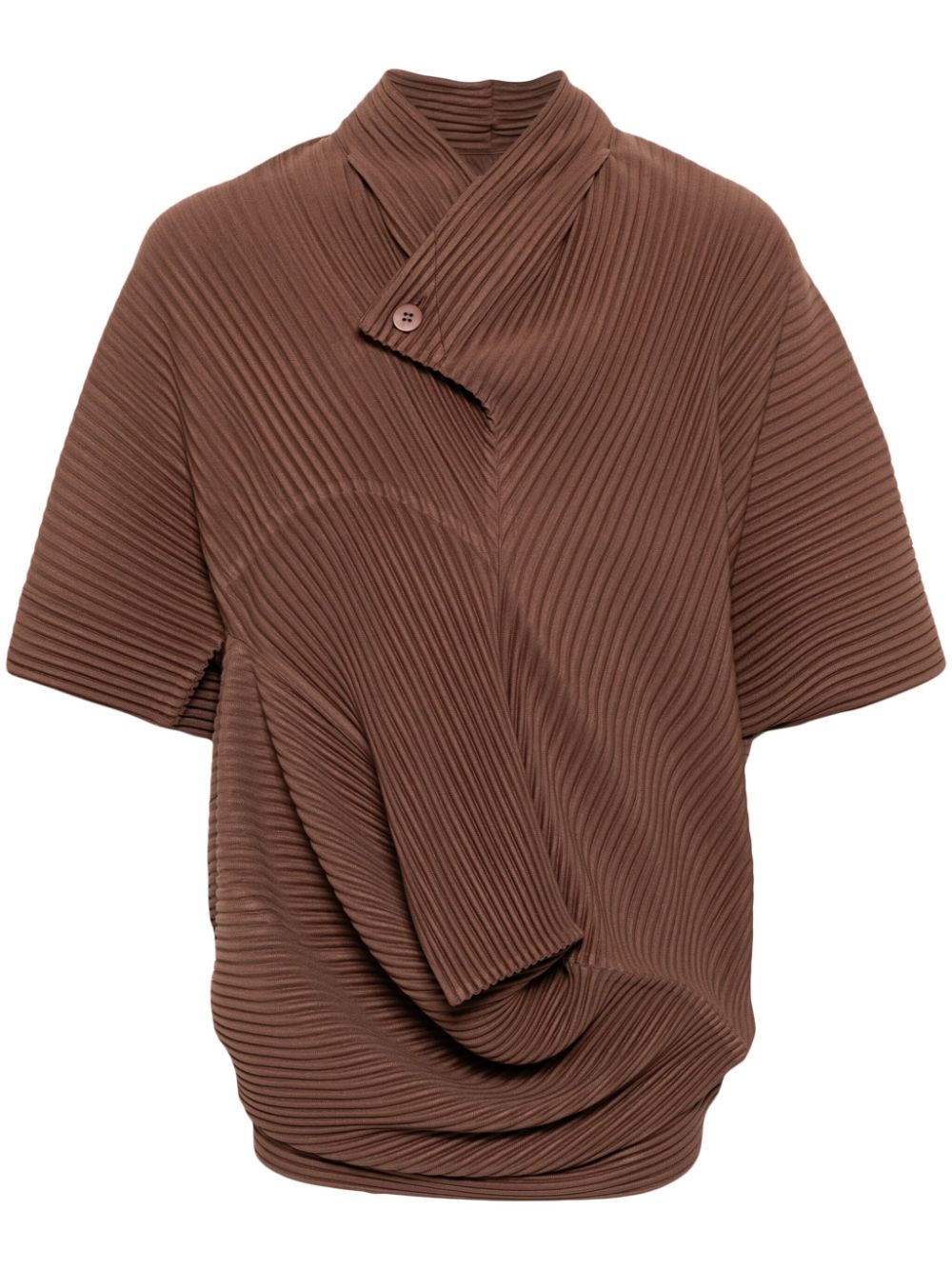 Homme Plissé Issey Miyake Overflow T-shirt - Brown