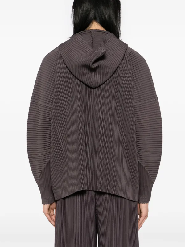 Homme Plissé Issey Miyake Mc December Hoodie | Neutrals | FARFETCH